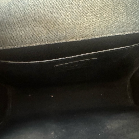 SAINT LAURENT DENIM MATELASSÉ SHOULDER BAG - Picture 8 of 8